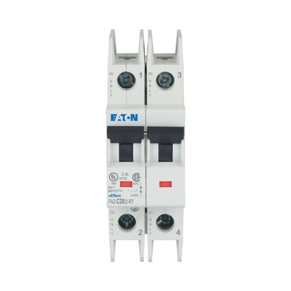 Miniature circuit breaker (MCB), 20 A, 2p, characteristic: C image 14