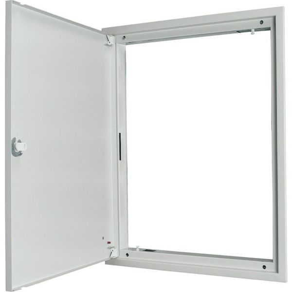 BP-U-3S-400/4 Flush-mounting door frame with sheet steel door and three-point turn-lock for 3-component system, W = 400 mm, H = 460 mm image 3