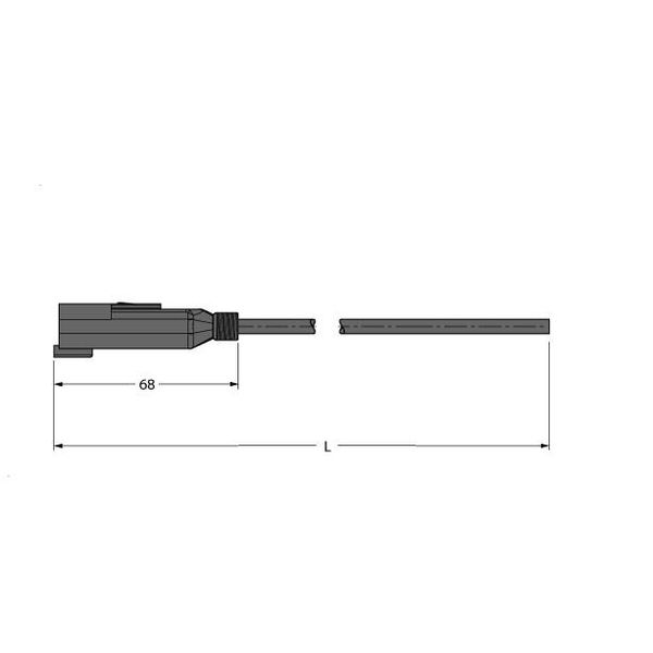 Deutsch Connector Connection Cable   DT04-4PG-A-5/TXL image 1