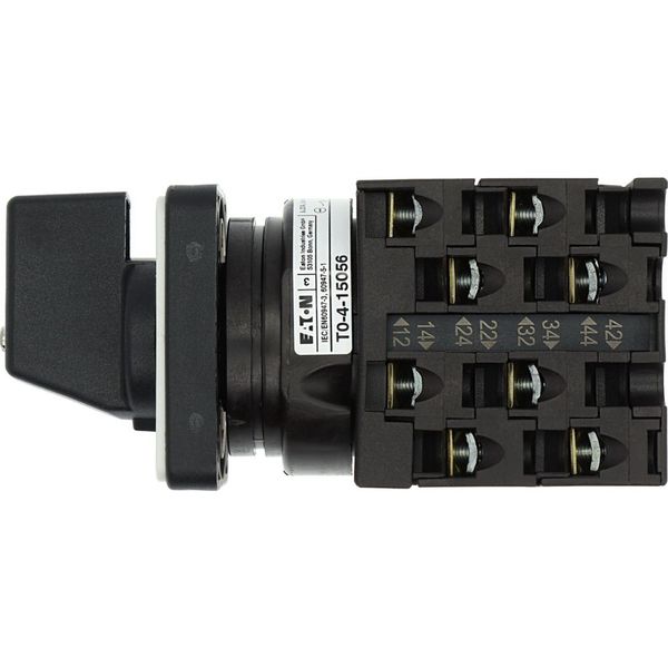 T0-4-15056/E Step switches, T0, 20 A, flush mounting, 4 contact unit(s), Contacts: 8, 90 °, maintained, Without 0 (Off) position, 1-4, Design number 15056 image 26