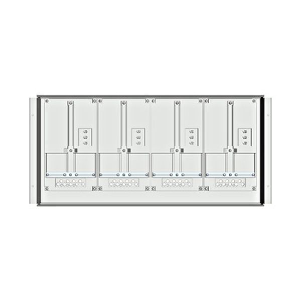 Meter box insert 1-row, 4 meter boards / 9 Modul heights image 1