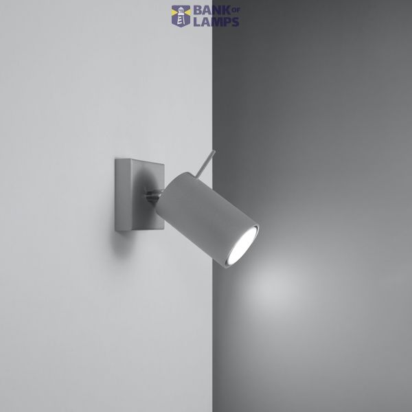 WALL LAMP RING 1 GREY GU10 1X40W IP20 image 2