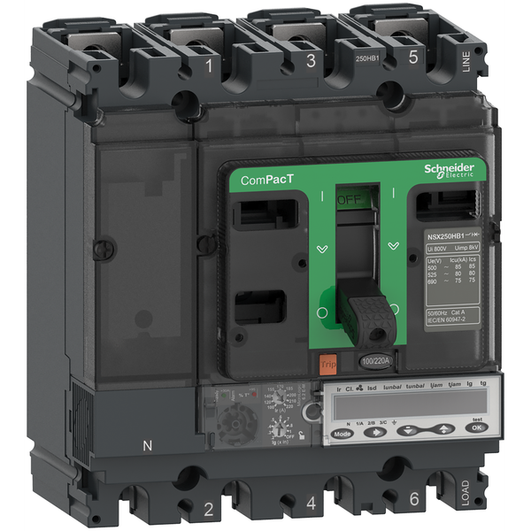 NSX250HB1 75kA AC 3P 220A 6.2EM image 3