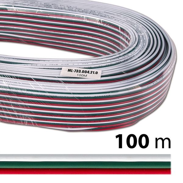 3-wire conductor AWG 20, red/green/white image 1