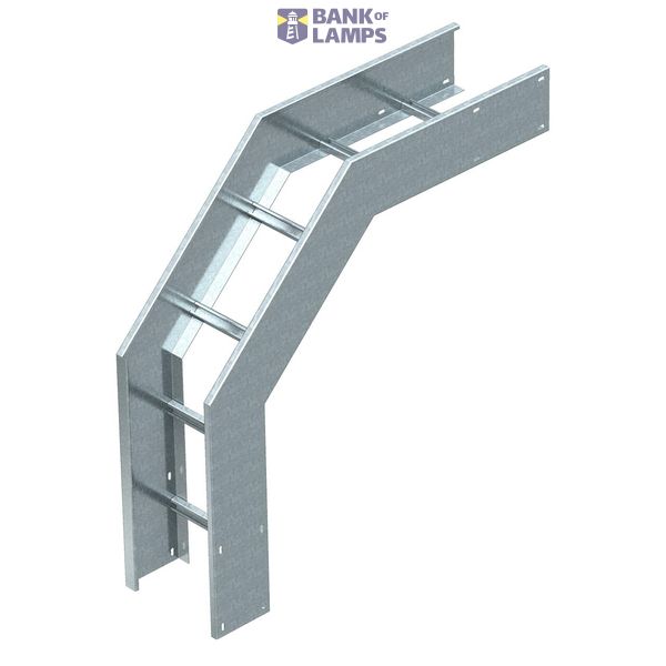 WLBF 90 165 FT  Arc 90° descending, for cable rib. for size 160, 160x500, Steel, St, hot-dip galvanized, DIN EN ISO 1461 image 1