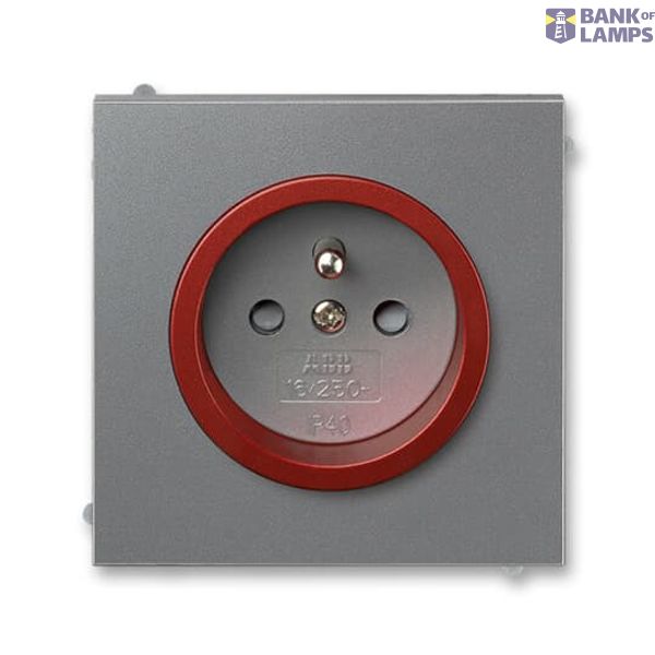 5519M-A02457 71 Socket outlet with earthing pin, shuttered image 1