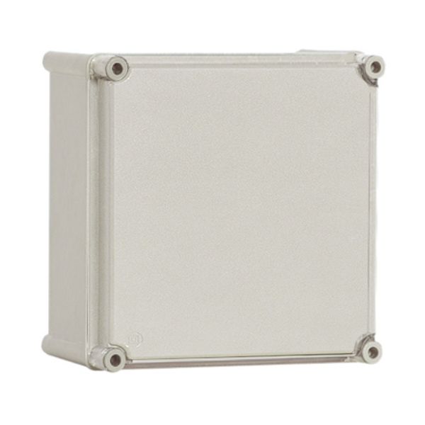 Polyester case with PC-cover, grey 540x540x201mm image 1