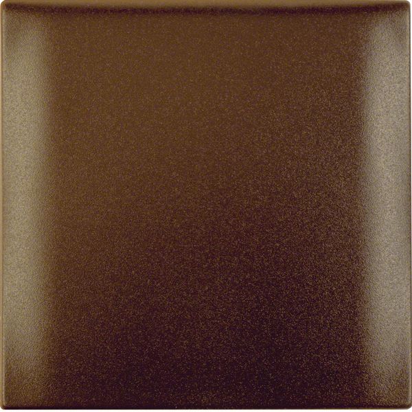 Integro Flow-Frame, 1-Gang with Hinged Cover, Brown Matt image 1