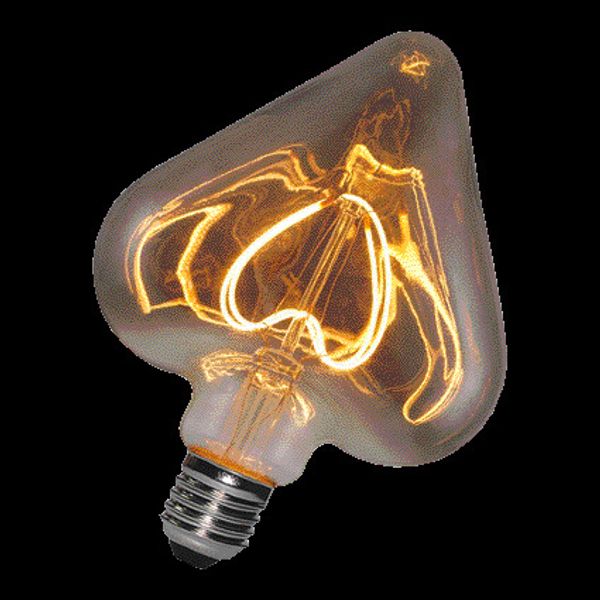 LED Filament Heart E27 5W 2000K Smokey Grey image 2