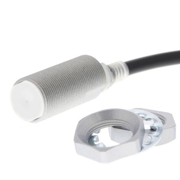 Proximity sensor, inductive, brass-nickel, Spatter-coating, M18, shiel E2E 8502C image 1