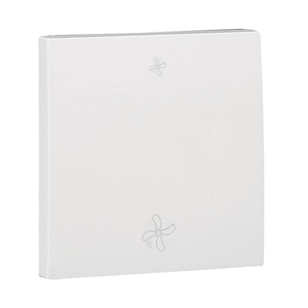 ROCKER F/SWITCHES WITH 2 FAN SYMBOLS WHITE image 1