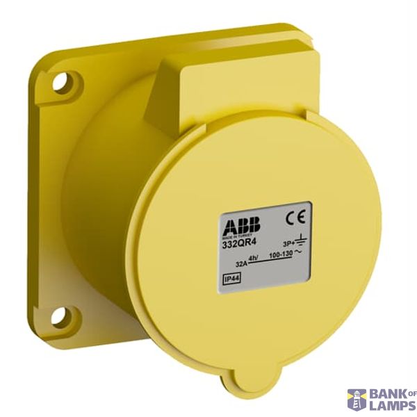 332QR4 Panel mounted socket image 1