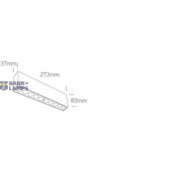 BLACK LED 24W WW IP20 38deg 230V DARK LIGHT image 2