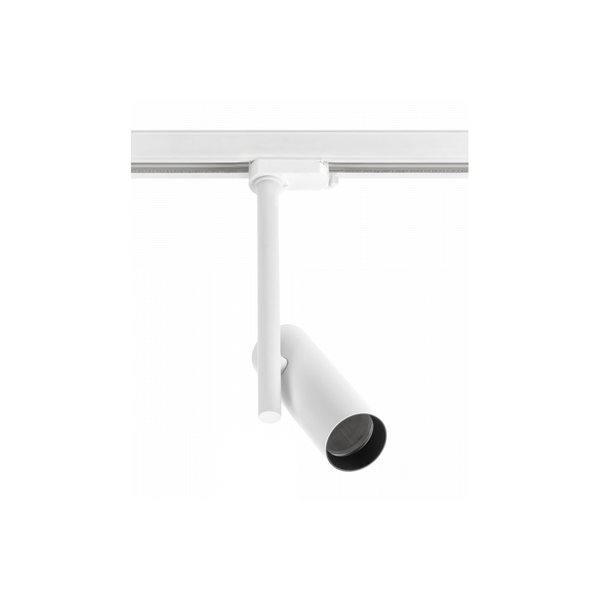 Track luminaire 1-phase GROSSO, GU10 Bulb, max. 20 W, AC220-240V, IP20, round, white image 1