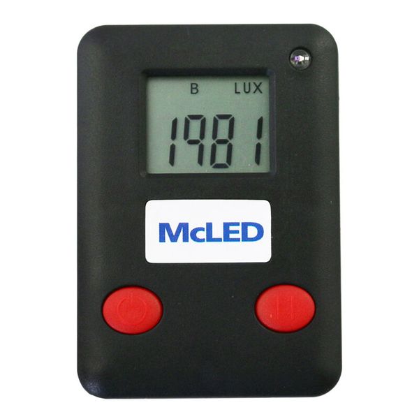 Digital luxmeter, range 0-2000 lx, 61x42x9 mm image 1