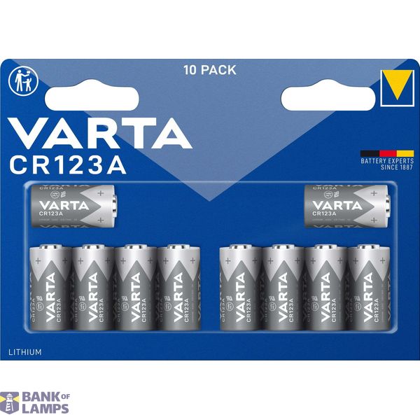 VARTA Lithium 6205 CR123 A BL10 image 1