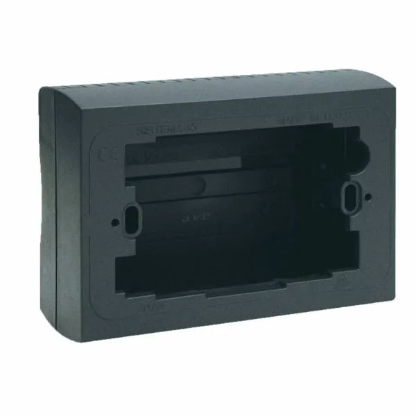 3 gang Noir grey box to be used with System 45 3 gang  frames image 1