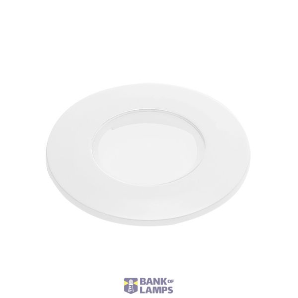 Decorative frame for F-Light downlight,flat,round,white image 1