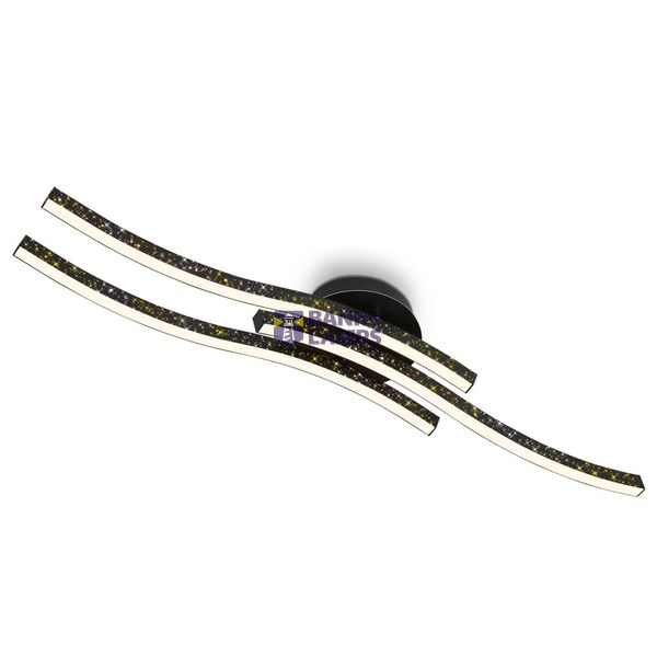 LED wall- and ceiling lights, black, LED/19W image 1