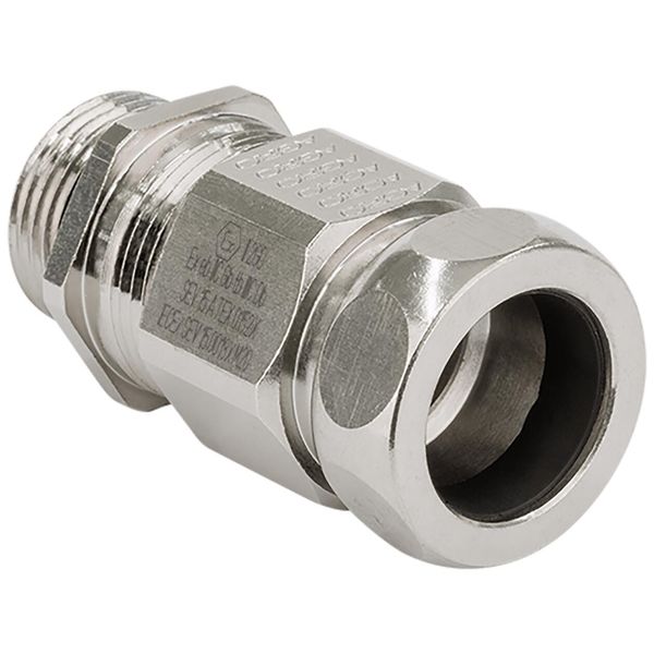 EX-Combi gland Progress brass M20x1.5 Ex e II, cable Ø9.5-11.0mm, cond. Ø19mm image 1