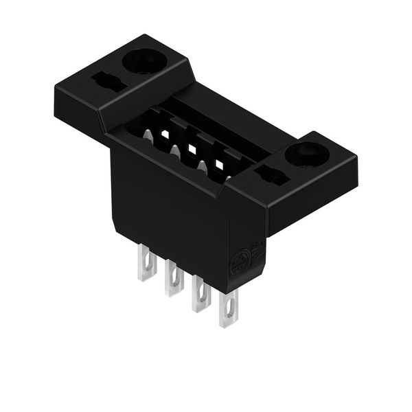 PCB plug-in connector, male header, 5.08 mm, Number of poles: 4, 180°, Flat-blade connection, Solder connection, Box image 7