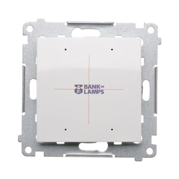 Electronic 4-fold switch/push-button, 6A, white image 1