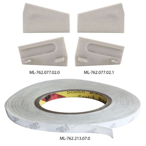 Special SD aluminum profile, for 8 mm glass, clear diffuser, complete, 2 m image 1