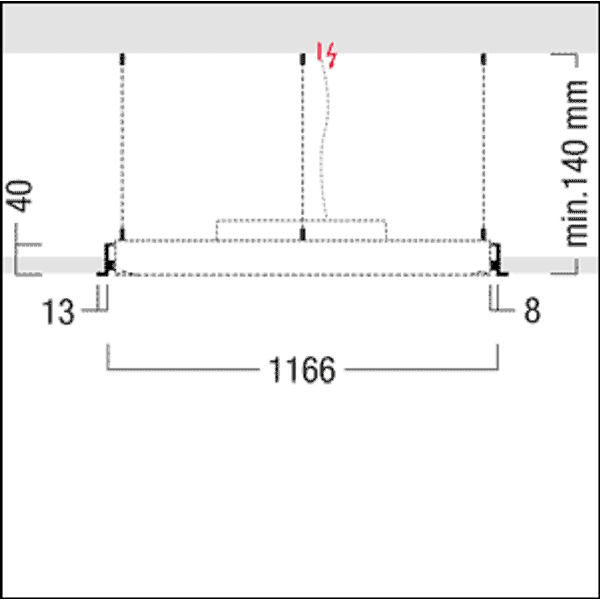 ONDA2 E D1150 LED14000-840 EVG WH - Circular luminaire image 3
