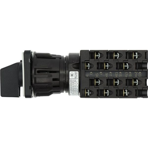 T0-6-8476/EZ Step switches, T0, 20 A, centre mounting, 6 contact unit(s), Contacts: 12, 45 °, maintained, Without 0 (Off) position, 1-3, Design number 8476 image 3