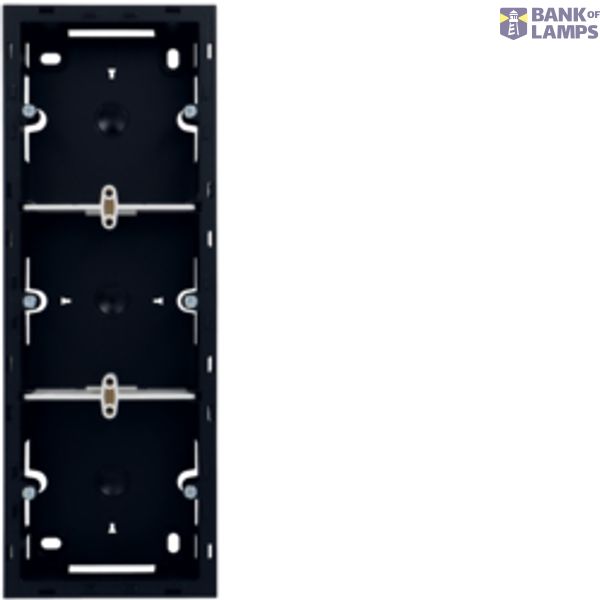 Plaster mounting adapter 3x2M, black image 1