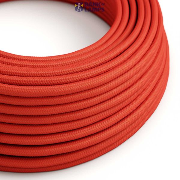 UV resistant electric cable with Red SM09 fabric lining for outdoor use - Compatible with Modulair Outdoor IP65 image 1