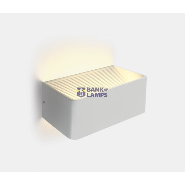 WHITE WALL LIGHT LED 6W WW IP20 230V image 1