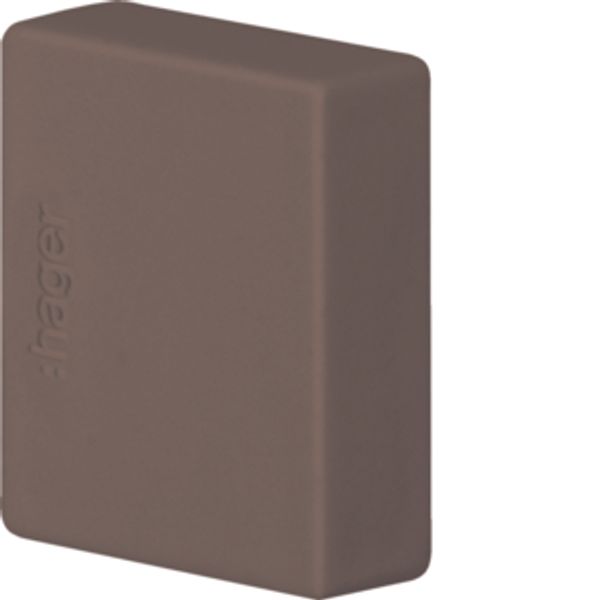 endcap overlapping halogen free for trunking LF/LFH 20x20mm brown image 1