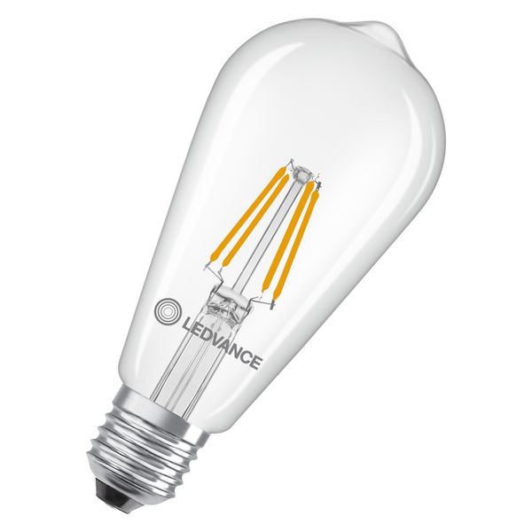 LED Classic Edison 40 Filament P 3.4W 827 Clear E27 image 1