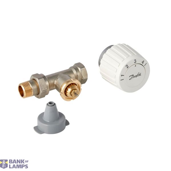 Return temperature limiters, FJVR sets, DN 15, Straight, Contents of set: Sensor, valve image 1