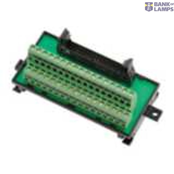 DIN-rail mounting terminal block, MIL20 socket, screw clamp, 20 points XW2R0006H image 1