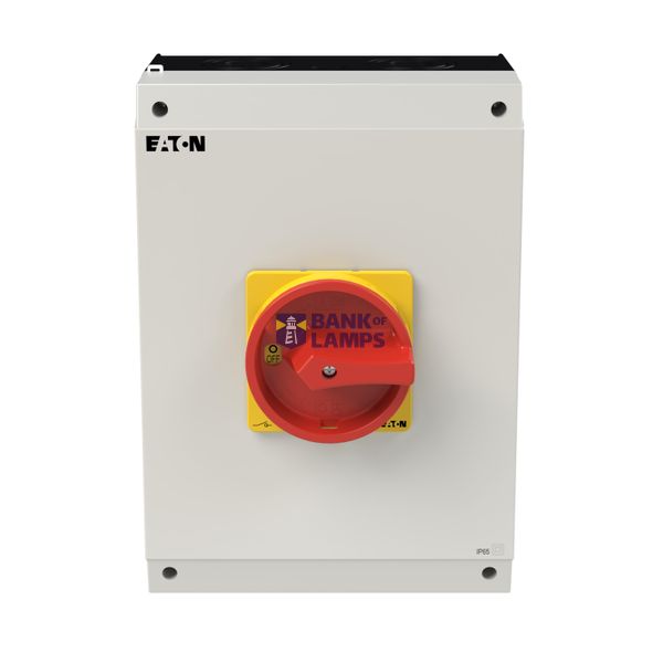 P3 Main switch, 80 A,Surface mounting, 4 pole, Form I5/SVB, Red, Door  image 6