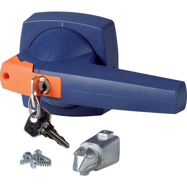 K4DB/C Toggle, 12mm, door installation, blue, cylinder lock image 2
