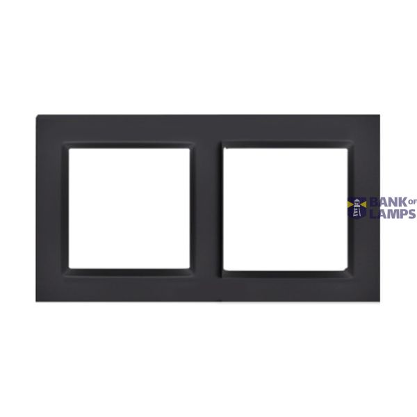 Double frame, black matt image 1
