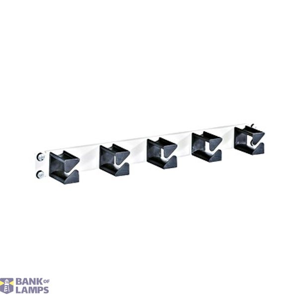 19" routing panel 1U PA RAL9005 black image 1