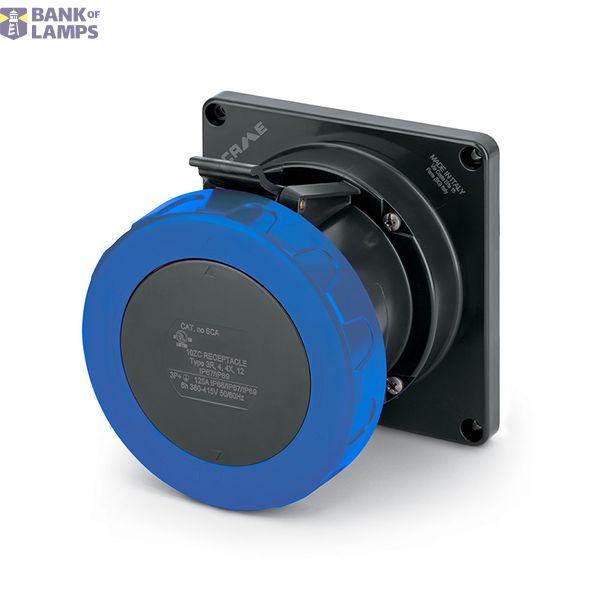 RECEPTACLE 100A 3P 4W 9h IP67 3Ø250V image 1