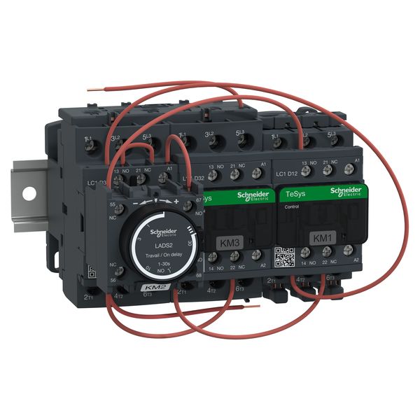 Star delta starter, TeSys Deca, 3x3P(3NO), 32A, 120VAC 50/60Hz coil, screw clamp terminal image 1