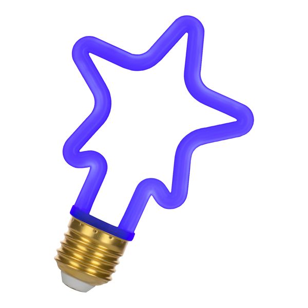 Neon LED Star E27 4W Blue image 1