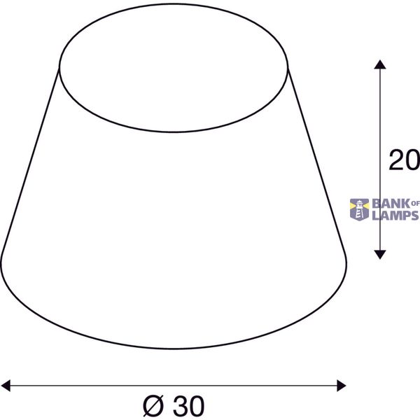FENDA, lamp shade, conical, green, /H 30/20 cm image 5