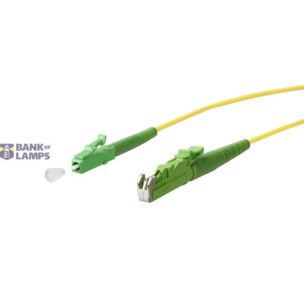 OpDAT patch cord LC-S APC/E2000-S APC OS2, 5.0 m image 1