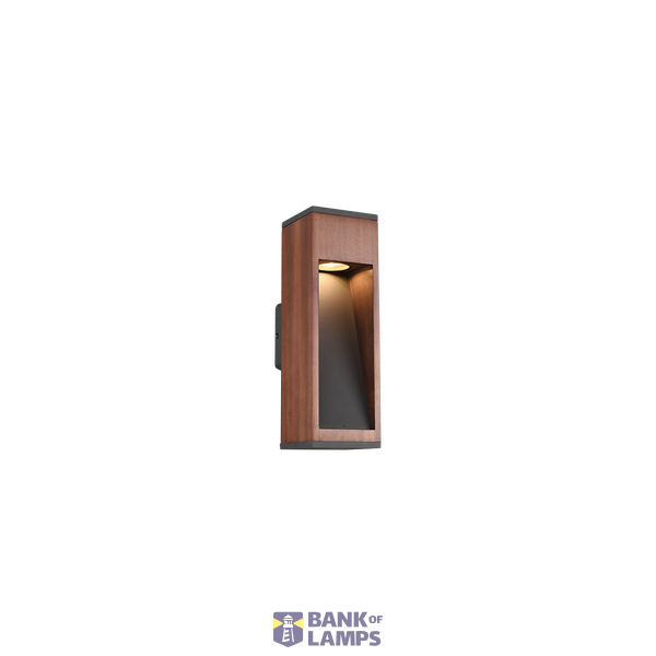 Canning wall lamp GU10 wood/anthracite image 1
