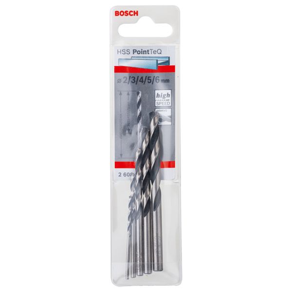 HSS Twist Drill Bit PointTeQ 5pcs Set 2 - 6 mm 5 pcs. image 1