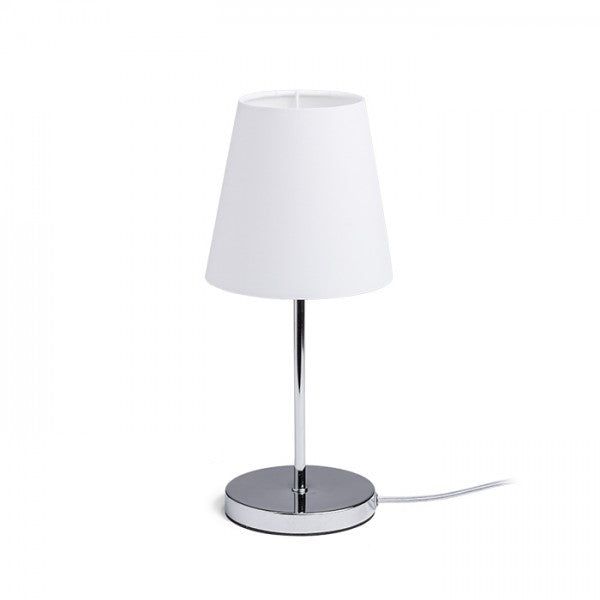 NYC/CONNY 15/15 table Polycotton white/nickel 230V LED E27 11W image 1