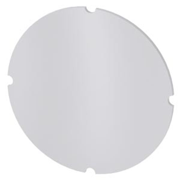 Inscription plate for illuminated pushbutton, round, milky, without inscription image 1