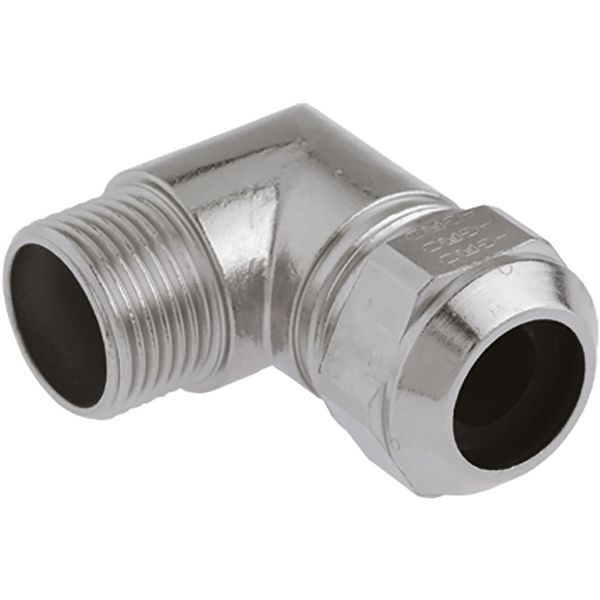 Cable gland Progress brass W90 Pg 7 Cable Ø 5.0-6.5 mm image 1